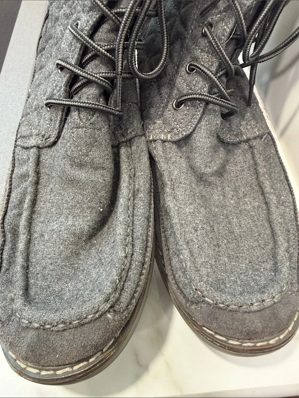 TOMS Searcher Boots in a quilted 